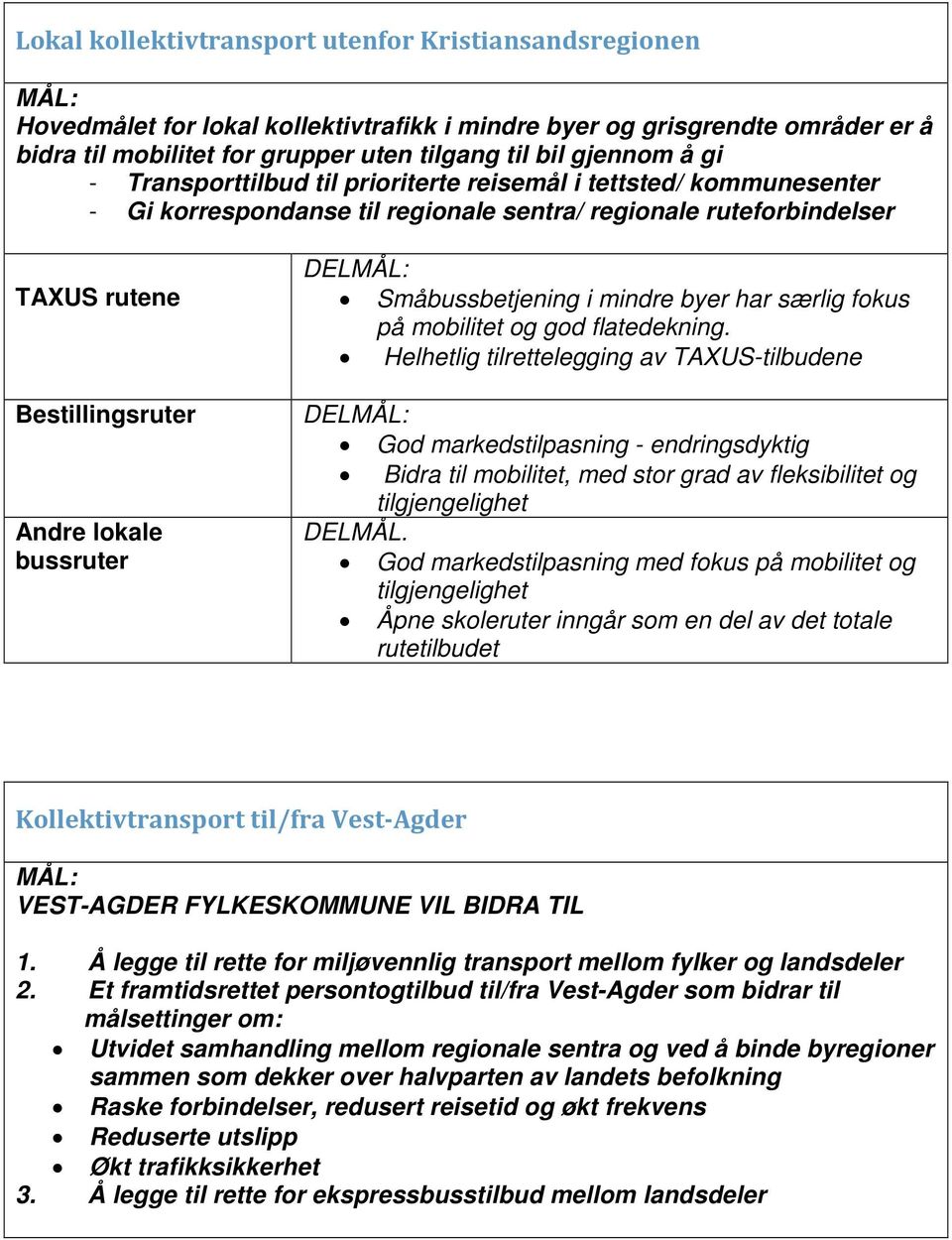 bussruter Småbussbetjening i mindre byer har særlig fokus på mobilitet og god flatedekning.