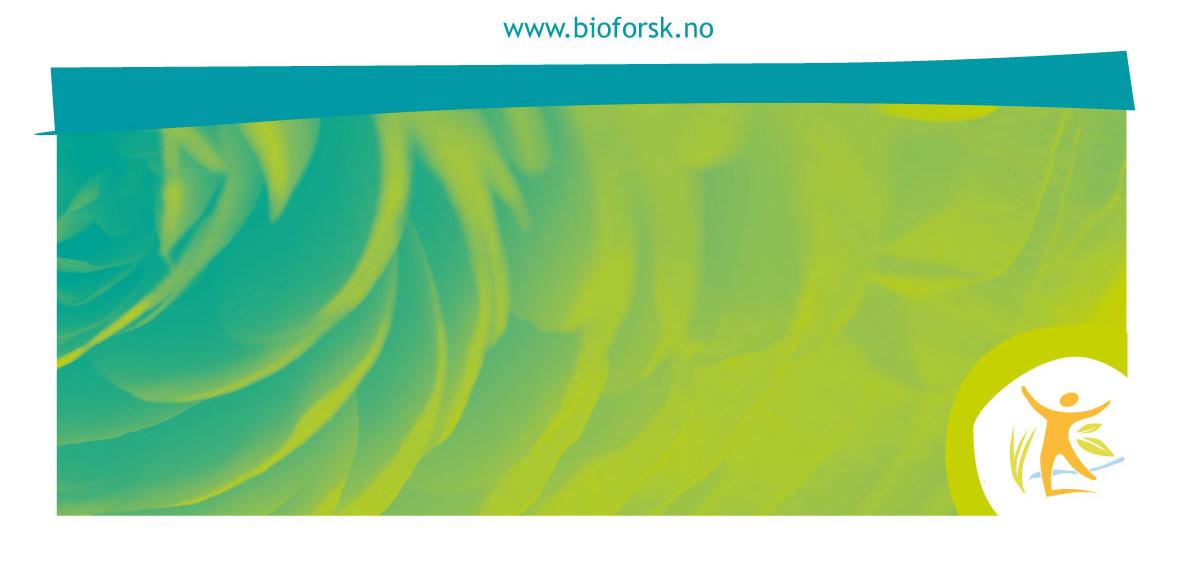 Bioforsk Rapport Bioforsk Report Vol. 7 Nr.