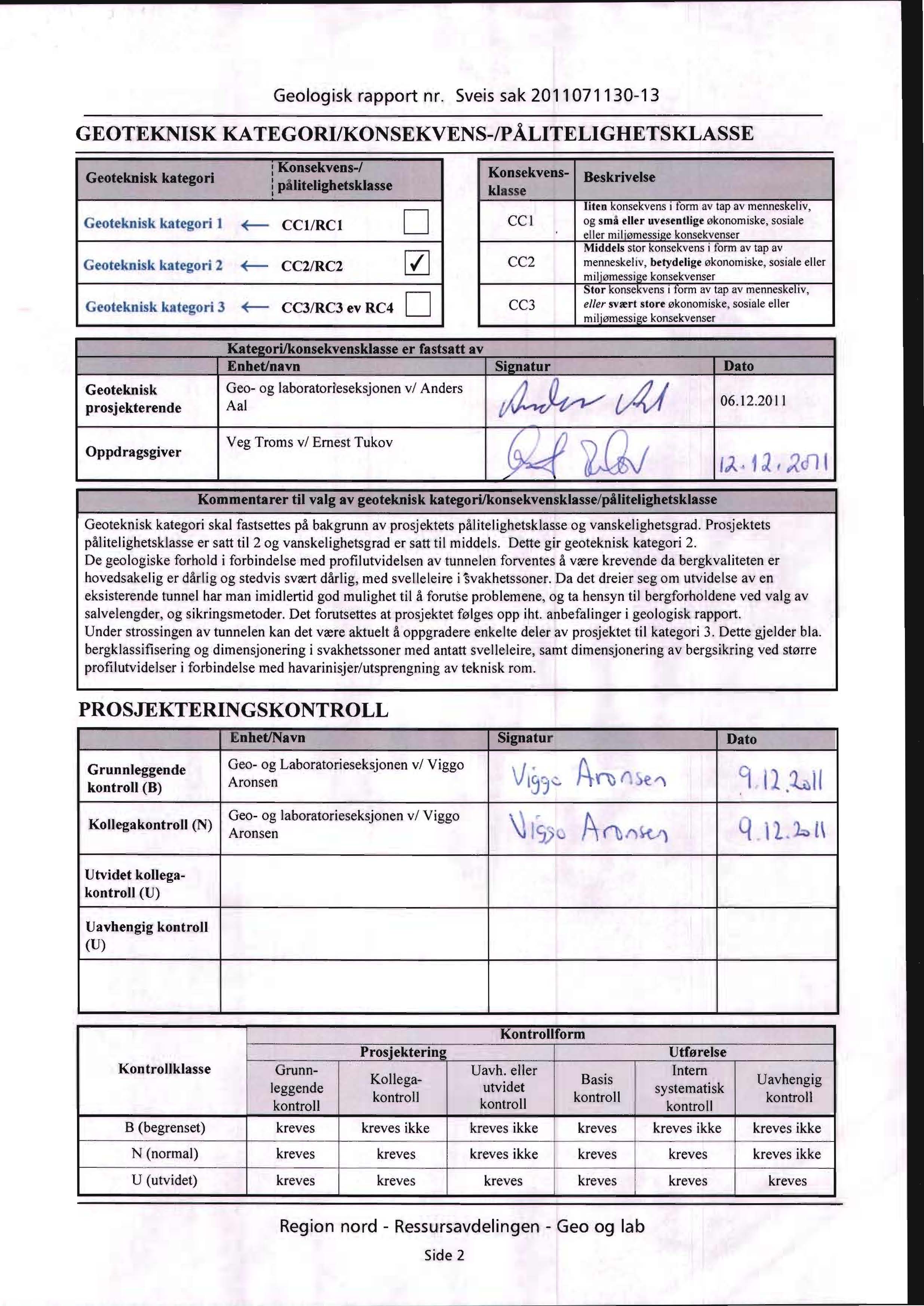 Geologi,sk rapport nr.