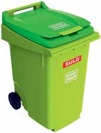 SULO avfallsbeholdere 2 og 4 hjul i et bredt spekter av muligheter Siden MGB systemet på avfallsbeholdere ble utviklet i 1972, har SULO vært en pioner i bransjen.
