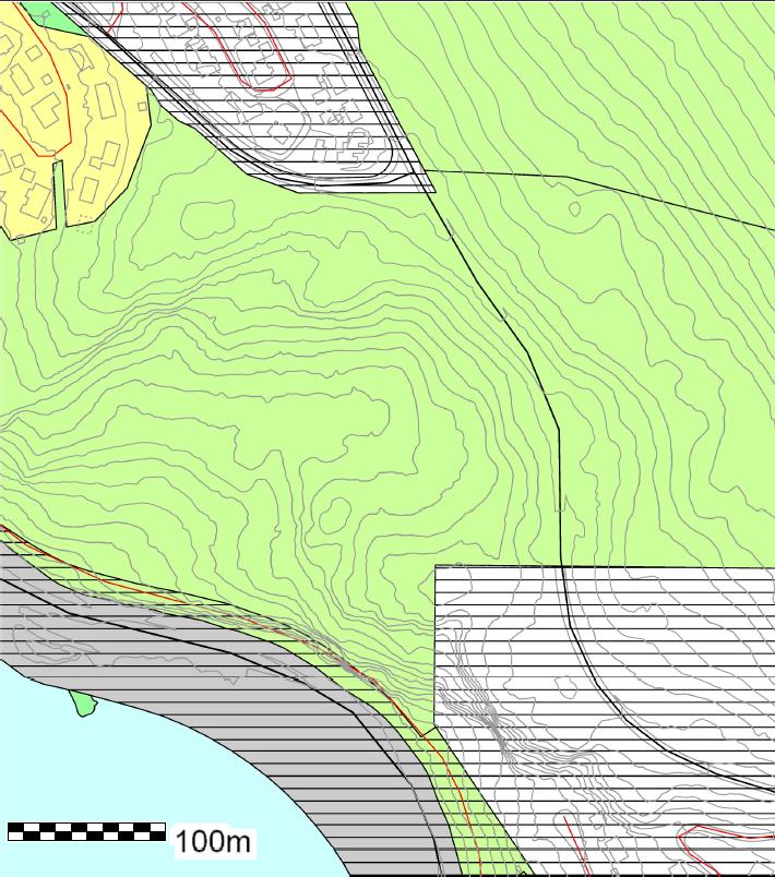 3 PLANSTATUS OG RAMMEBETINGELSER 3.1 Overordnede planer Området er i kommuneplanens arealdel 2014-2023 regulert til landbruk- natur og friluftsområde, samt reindrift (grønt område).