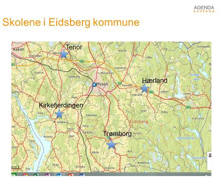 Eidsbergskolen hvor går vi? 3 Grunnskolene i Eidsberg Eidsberg kommune har seks kommunale grunnskoler. Det er en ungdomsskole og fem barneskoler.