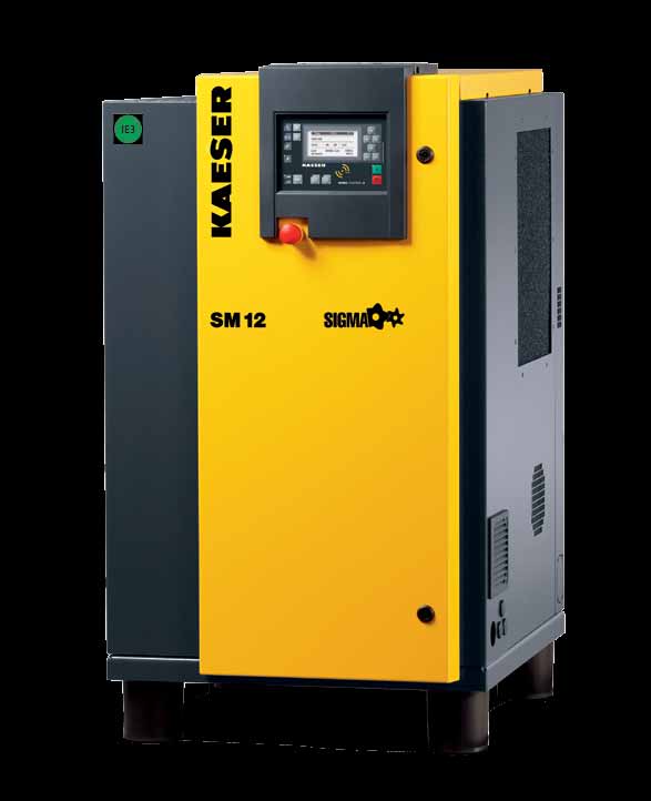 SM-serien SM langsiktig sparing I dag forventer brukere effektivitet og driftssikkerhet også fra små kompressorer. SM-serien fra KAESER oppfyller disse forventningen.