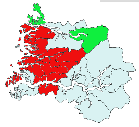 Dekningsområde Innbyggartal Raudt: