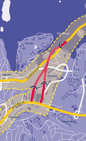 3.2 Spesielle føringer for planarbeidet Østre Aker vei, oppgradering Østre Aker vei forutsettes bygget ut til 6-feltsveg, herav kollektivfelt i hver retning.
