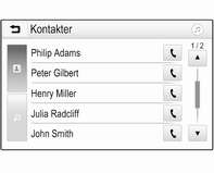 120 Telefon Telefonhovedmeny Trykk ; og velg så TELEFON for å vise den aktuelle menyen. TELEFON-hovedmenyen er bare tilgjengelig hvis en mobiltelefon er koblet til infotainmentsystemet via Bluetooth.