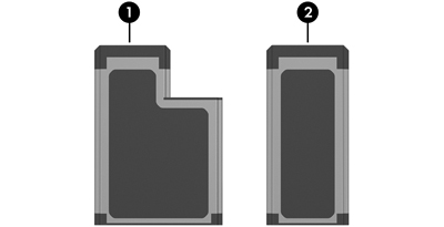 ExpressCard Et ExpressCard er et nestegenerasjons PC-kort med høy ytelse, som må settes inn i ExpressCardsporet.