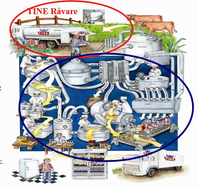 TINE RÅVARE, EN AVDELING I TINE SA 2. TINE Ra vare, en avdeling i TINE SA BAKGRUNN, ETABLERING OG DRIFT AV TINE RÅVARE OG OPPGAVENE SOM IVARETAS «TINE-avtalen» mellom TINE og Staten av 19.12.