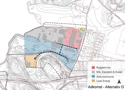 Planbeskrivelse med konsekvensutredning Side 3 1.4 Adkomst og trafikkforhold Planområdet ligger sentralt plassert i forhold til gang- og sykkelveier.