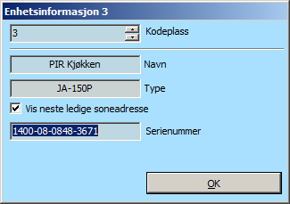 Programmering av sentral 1) Åpne «Områder» fanen og navngi områdene du ønsker å benytte i systemet. 2) Åpne «Enheter» fanen og trykk på «Legg til BUS enheter».