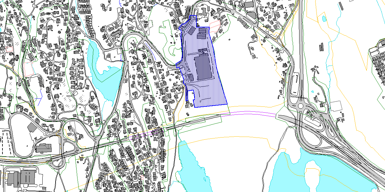 1.0 FORSLAGSSTILLERS PLANIDÉ 1.1 Beliggenhet og tilkomst Planområdet Storavatnet terminal Sotraveien Planområdet avgrenses av Fv.