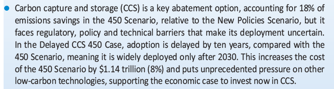 Vedr utsatt CCS: øker kostnadene med å