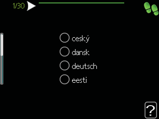 Oppstart og kontroll Startguide OBS! Det må være vann i klimasystemet før strømbryteren settes på " ". 1. Sett varmepumpens strømbryter (SF1) på " ". 2.