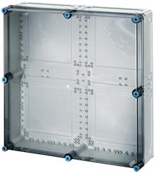 -sikringsskap Tomskap med transparent frontdeksel 0310 Monteringsmål B 75 x H 45 x D 195 mm Maks.