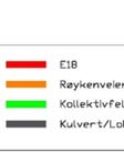 6.1.2 Alternativ 1: 350 400 meter tunnel Figur 5 Alternativ 1 Kollektiv: Høystandard kollektivfelt fra østsiden av lokket til Holmen i begge retninger. Holdeplasser i og rundt Asker sentrum og Holmen.