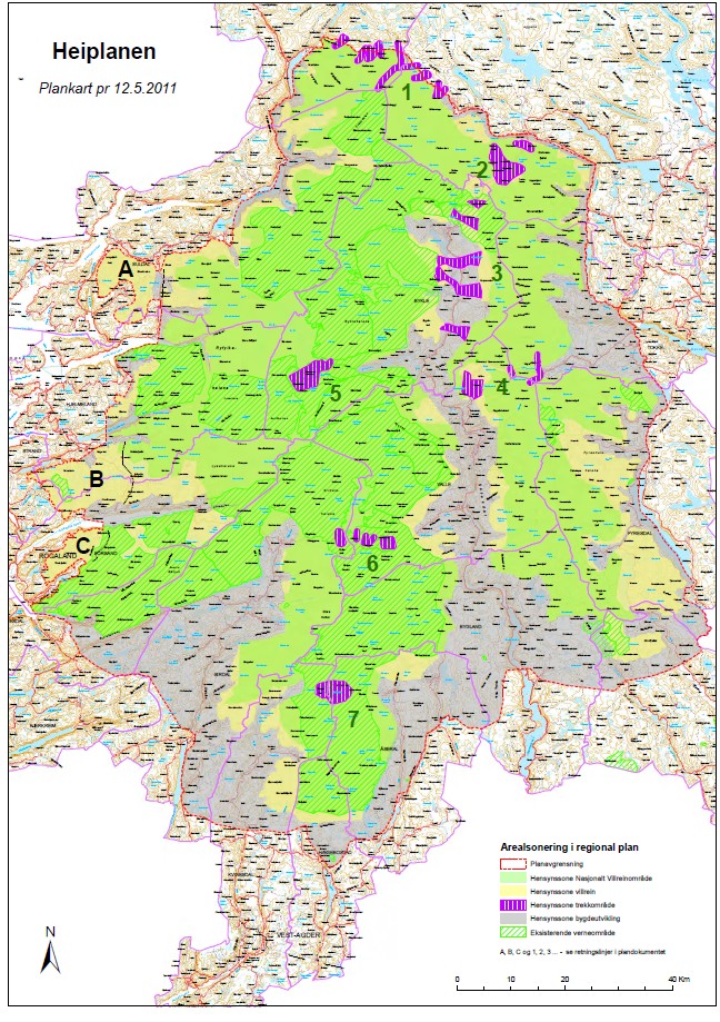 Styringsgruppa heiplanutvalget enes om felles innstilling sist vinter Behandlet i 5 fylkesting, hvorav 4 ga tilslutning og VA endret grenser i 2 kommuner 2 FM (Ro & Te) spilte inn forslag til