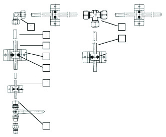 Installasjonsdiagram til stasjonære høytrykksvaskere Plassering av DELTA DELTA er konstruert med vibrasjonsdempende gummistøtdempere slik at den kan plasseres nøyaktig og støtt også på ujevne