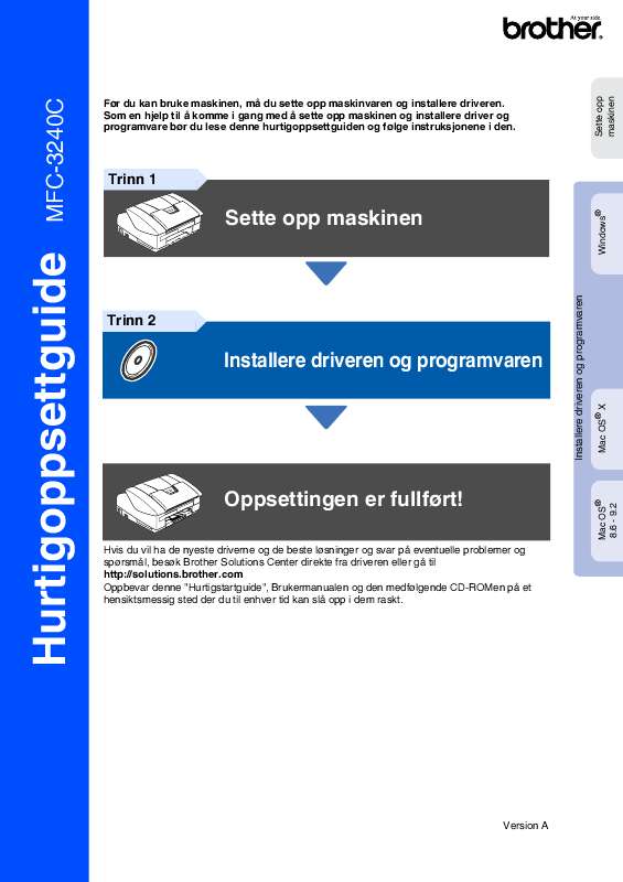 størrelse, tilbehør, etc.). Detaljerte instruksjoner for bruken står i bruksanvisningen.