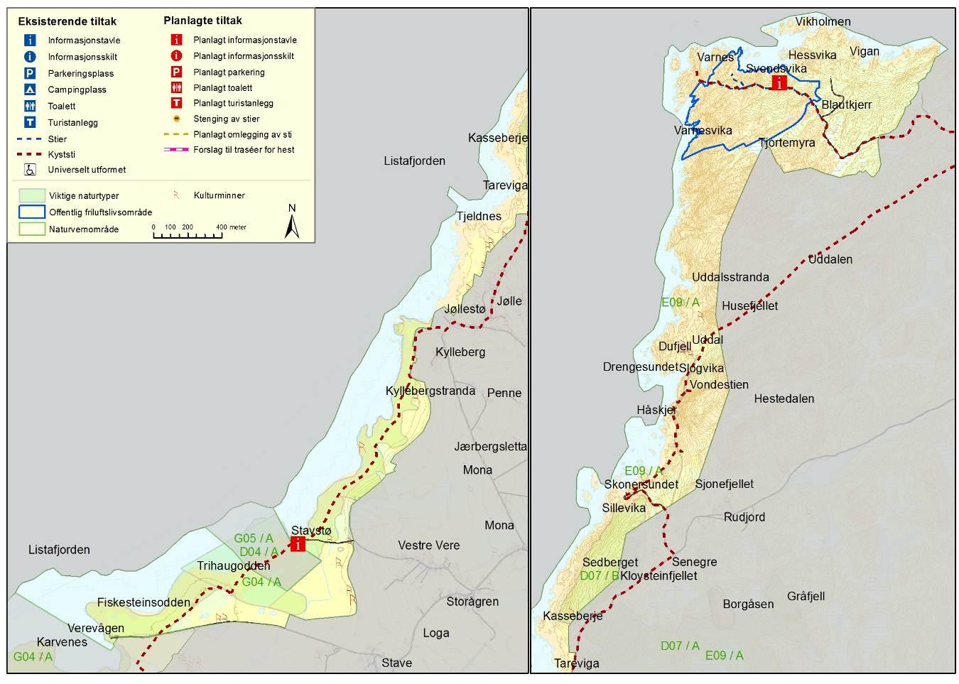 Forvaltningsområde 13 - Vest-Lista Listastrendene landskapsvernområde Formålet med landskapsvernområdet er å bevare et egenartet natur- og kulturlandskap med spesielle strandtyper og geologiske,