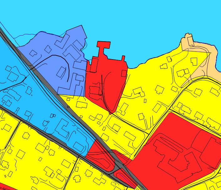 Arkitektur Byggeteknikk Planarbeid Prsjektadministrasjn Kmmuneplan Figur 2 viser utsnitt av kmmuneplanens arealdel fr mrådet.