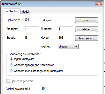 10... Kapittel 4 17.02.13 Takplan DDS-CAD Konstruksjon innføring i versjon 7 Definere takområder Nå skal områdene for taksperrene tegnes opp.