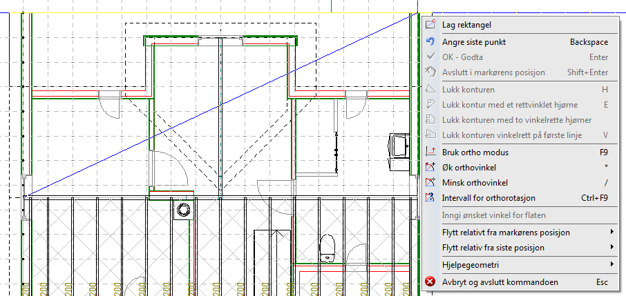 17.02.13 Kapittel 4... 11 DDS-CAD Konstruksjon innføring i versjon 7 Velg så fanen Modul. Takplan Første sperr skal legges på innside av veggen.