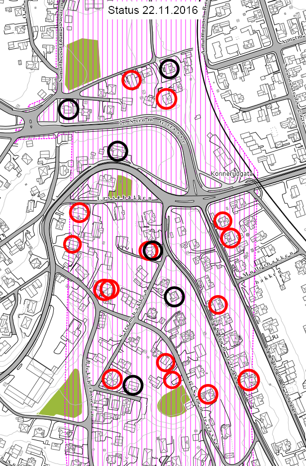 Danvik / Smithestrøm, status kjøp DK Kjøpt 4 eneboliger, 2