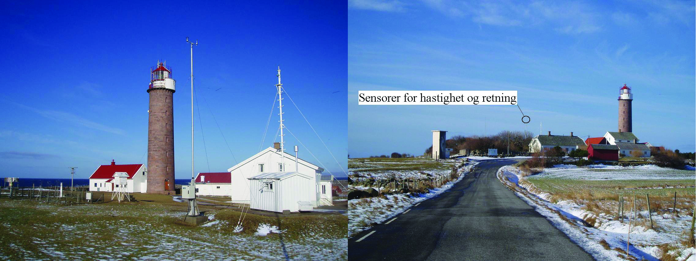 Ressurskartlegging av vindkraftlokasjoner 4.2.2 Lista fyr Lista værstasjon ble automatisert den 1. juni 1994 og ligger i umiddelbar nærhet til Lista fyr med driftsbygninger.