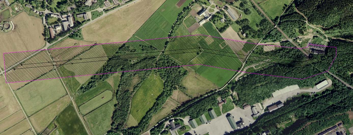 det ikke kan bygges boliger. En oppgradering av kraftlinjen i dag må anses som en investering som skal vare i 40 til 50 år.