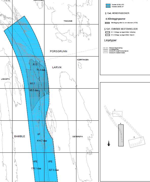 Vannforskriften og naturmangfoldloven Fylkesmannen uttaler at nærmiljø og friluftsliv er godt belyst i planarbeidet. Nærmere beskrivelse av utdypingsområdet og deponiområdet.