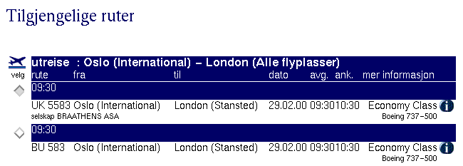 94 Braathens etter at du har skrevet inn brukernavn og passord. 5.3.