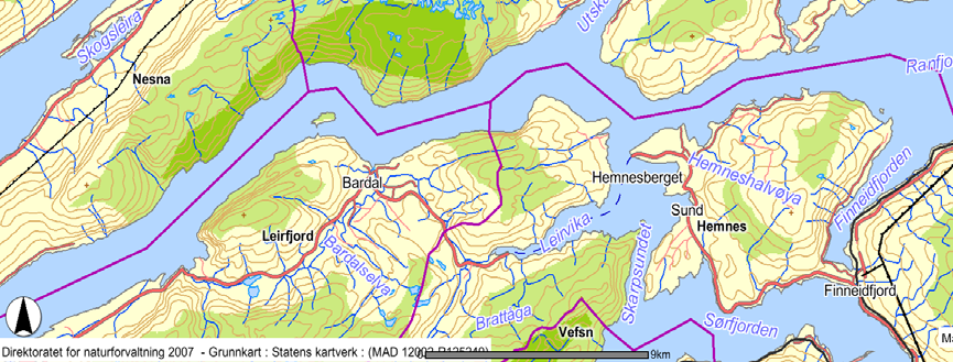 Tiltaket berører ikke verneområder, foreslåtte verneområder, prioriterte naturtyper, nasjonale laksevassdrag, eller andre områder av nasjonal interesse.