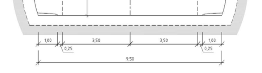Figur 10. Tunnelprofil 9,5. Deponier og mellomlager Se kap. 8.