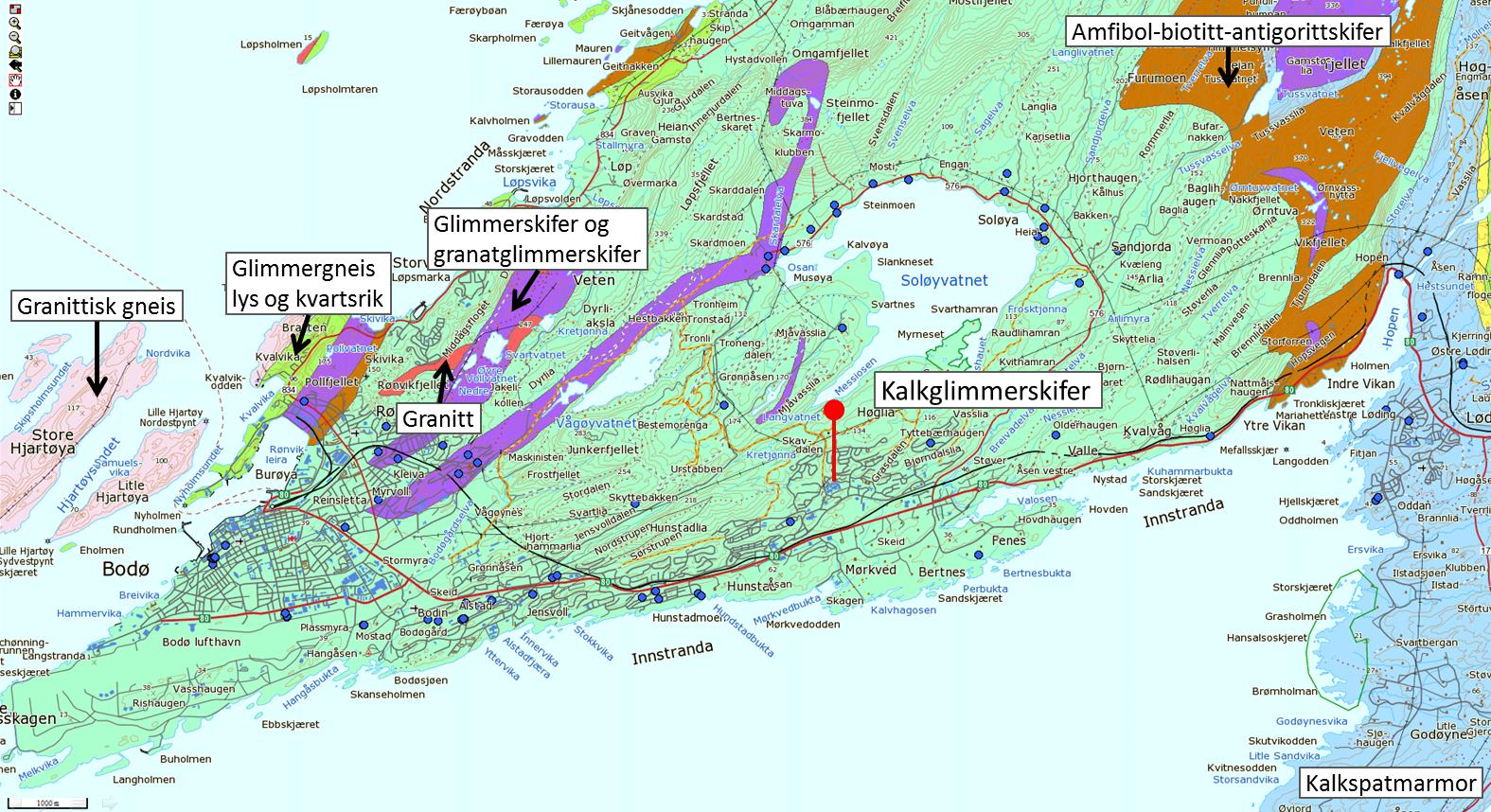 Mulighetsstudie for grunnvarme ved Universitetet i Nordland 28 5 DIMENSJONERING OG PLASSERING AV ENERGIBRØNNER 5.