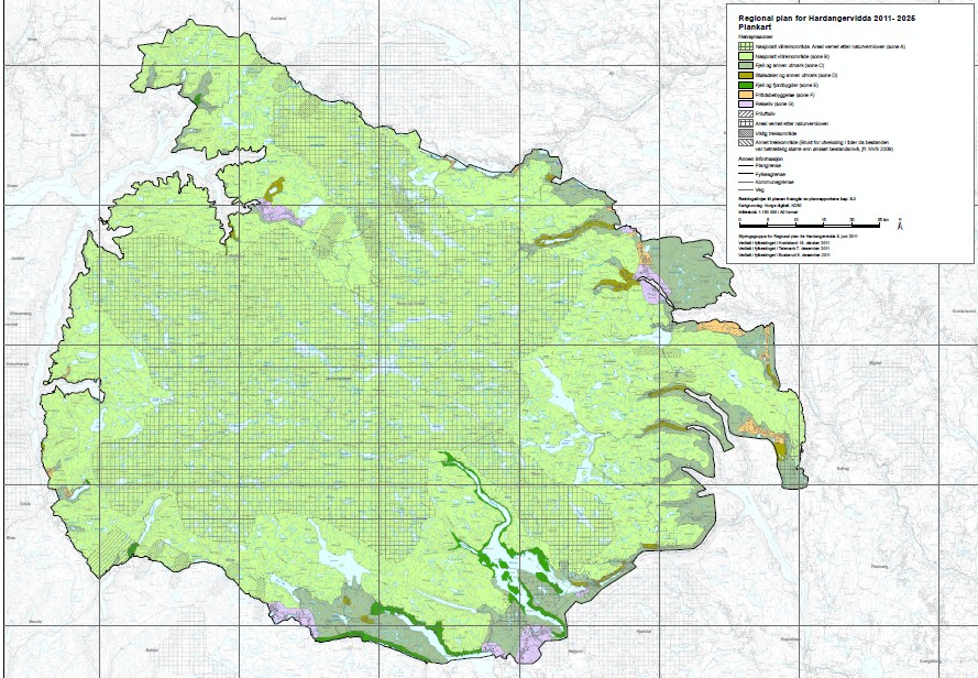 Regional plan for Hardangervidda