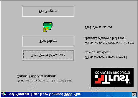 9. Feilsøking 9.1 Testing av skanneren Et testprogram ble installert samtidig med TWAIN-driveren og programvaren. Med dette programmet kan du enkelt teste skannerens grunnfunksjoner.