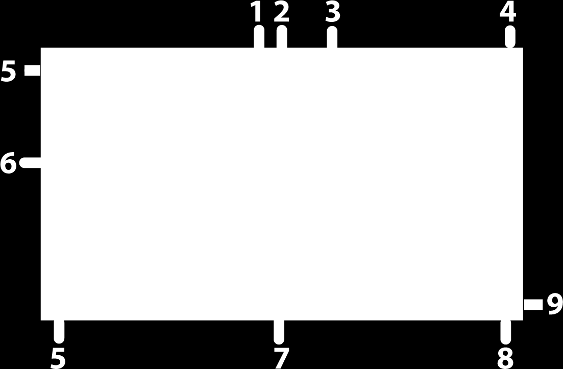 Kartvinduet 1 Veipunkt* 2 Båt med kursforlenger (kursforlenger er valgfritt) 3 Rute* 4 Nordindikering 5 Rutenettlinjer* 6 Avstandsringer* 7