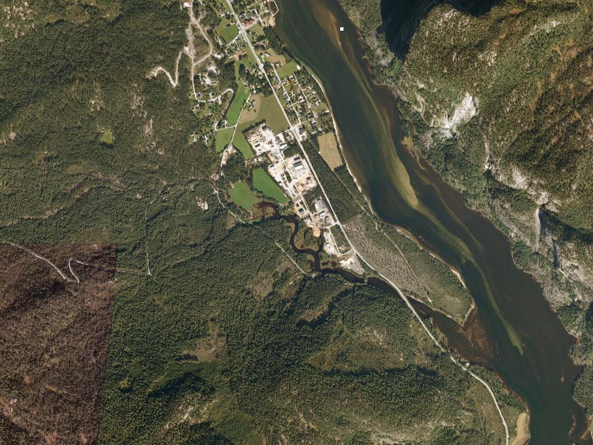 Ungfiskundersøkelser og sediment i Fjellskaråa Fjellskaråa er 625 m lang, 1-5 m bred og har en gradient på rundt 0,01 (basert på topografisk kart).