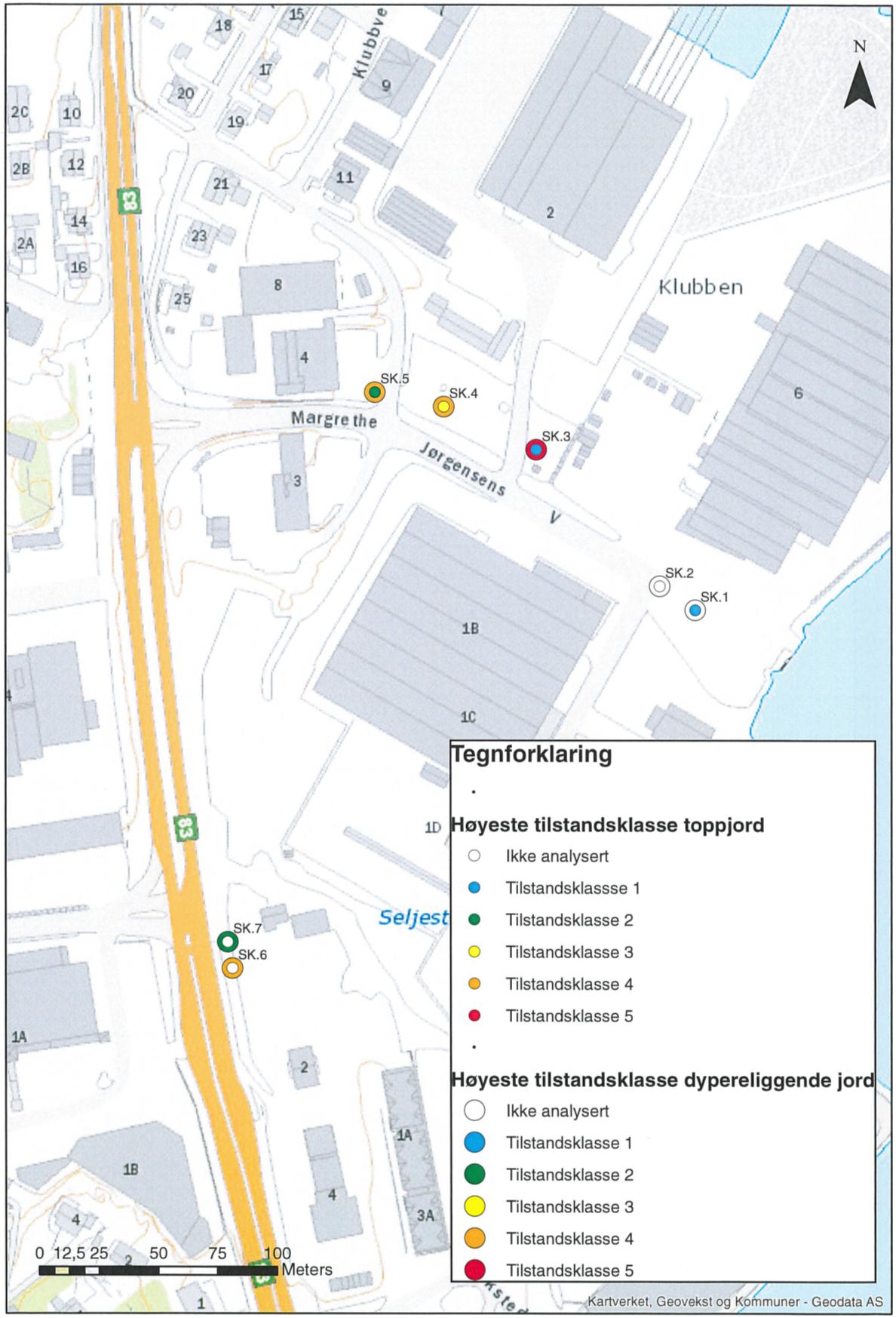 Geotekniske undersøkelser RV.83 Harstadpakken, prosjekt nr: 501387 Miljøgeologisk rapport multiconsult.