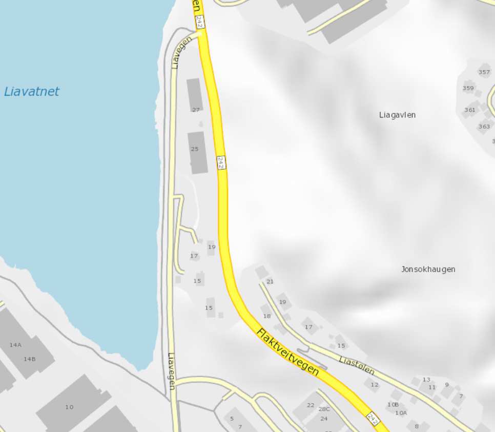 5500/50/5 6100/50/8 Figur 4. Trafikkdata for prognoseår 2036, vist som ÅDT/fartsgrense/andel tungtrafikk. 5 Resultat 5.