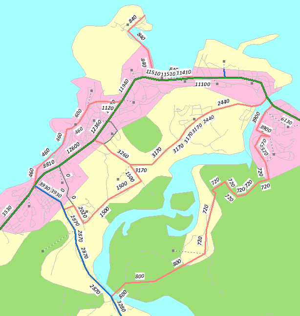 6.2 Konsept 2 E6 gjennom sentrum. Tyngre opprusting av eksisterende veg 6.2.1 Trafikktall