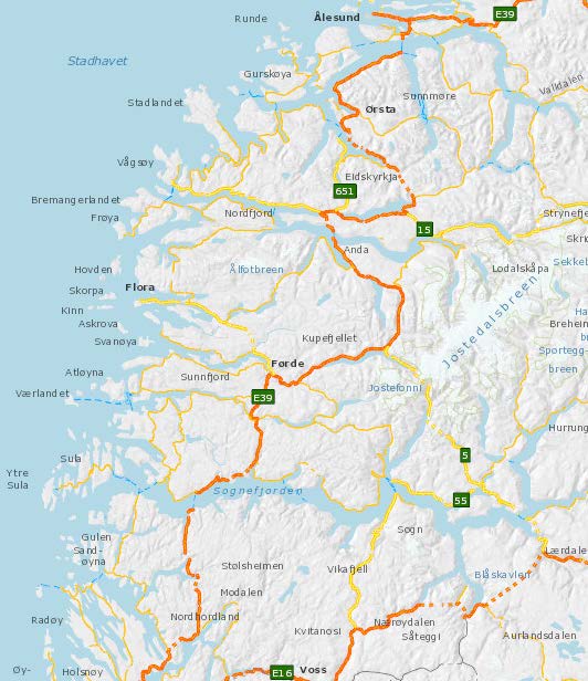 1 INNLEDNING DNV GL AS og ÅF Advansia AS har på oppdrag fra Samferdselsdepartementet (SD) og Finansdepartementet (FIN) gjennomført kvalitetssikring (KS2) av vegprosjektet E39 Bjørset - Skei.