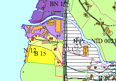 Ny kommuneplans arealdel 3.1.2 Andre planar: Det er under utarbeiding interkommunal arealdelplan for sjøområda, der plangrensa er kystkonturen. Denne reguleringsplanen forutset at eksist.