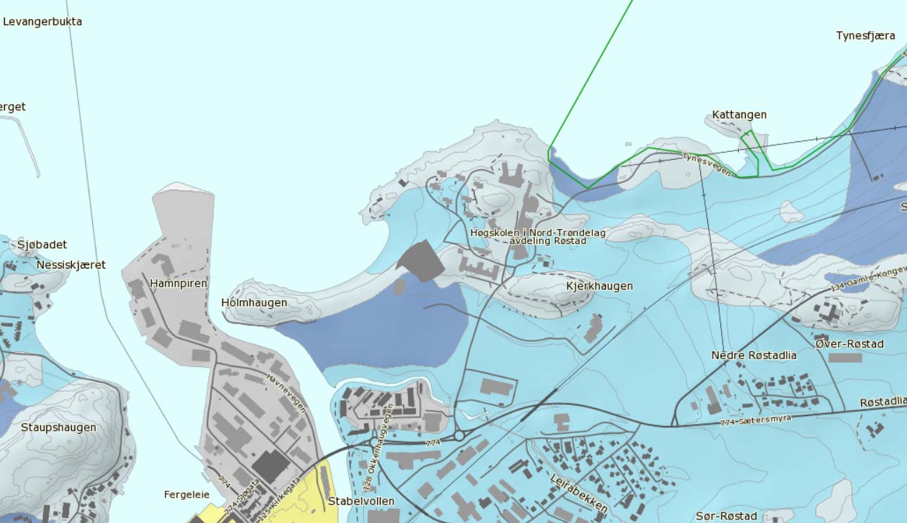 Helge Ingstads veg 1 3, Innherred Helsehus Geoteknisk vurdering for detaljregulering multiconsult.no Grunnforhold Utsnitt av kvartærgeologisk kart er vist i Figur 4 2.