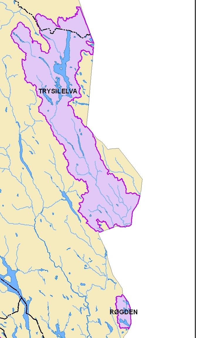 Reguleringsmagasinet Store Røgden ligger på riksgrensen og drenerer til Klarälvens nedbørsfelt. Her vil problemstillinger knyttet til sterkt modifiserte vannforekomster måtte vurderes.