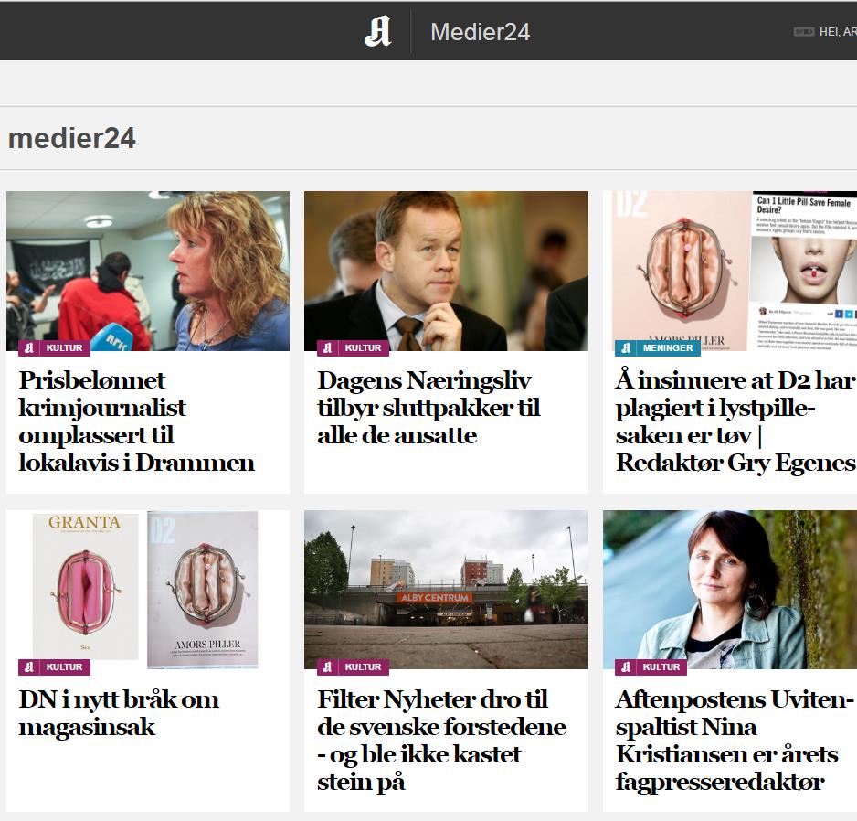 Det er heller ikke første gang artikler fra Medier24 publiseres i et annet medium.