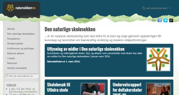 Praktisk informasjon Søknad 2016/17 http://www.natursekken.no/artikkel/vis.html?tid=2014135 Skolebesøk http://www.natursekken.no/c1187999/index.html?tid=1188047 Årsrapport (mal kommer ila våren) http://www.