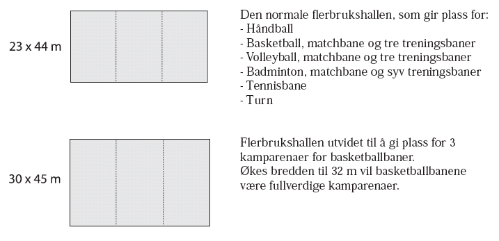 Alternative flerbrukshaller Kulturdepartementets har utarbeidet egen veileder for flerbrukshaller når det gjelder