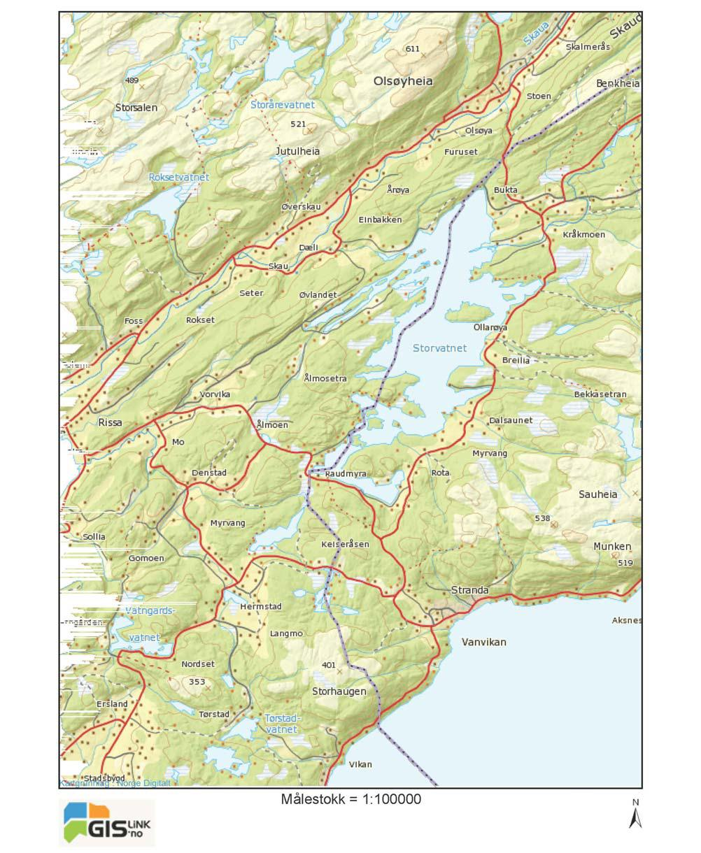 Strekningen Keiserås Olsøy er på totalt ca 16,5 km. Reguleringsplanarbeidet pågår for hele strekningen, men vil av fremdriftsmessige årsaker bli fremmet som to separate planer.