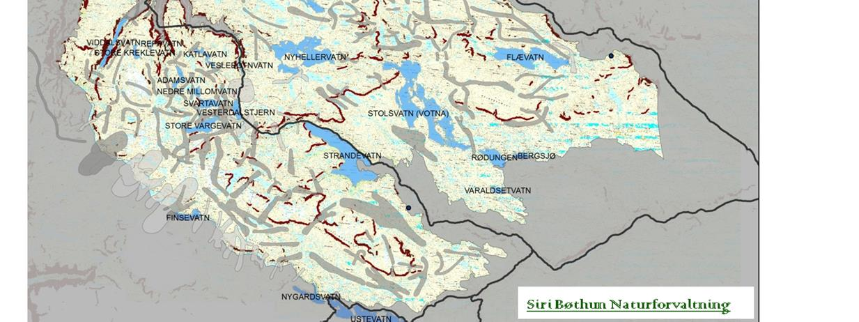 Trekkrutene styres av dette To hovedretninger: Nord-Sør, der trekket over Fv50 styrer muligheten for utveksling av dyr mellom sørlige og nordlige deler Utveksling mot Hardangervidda er gjenopprettet